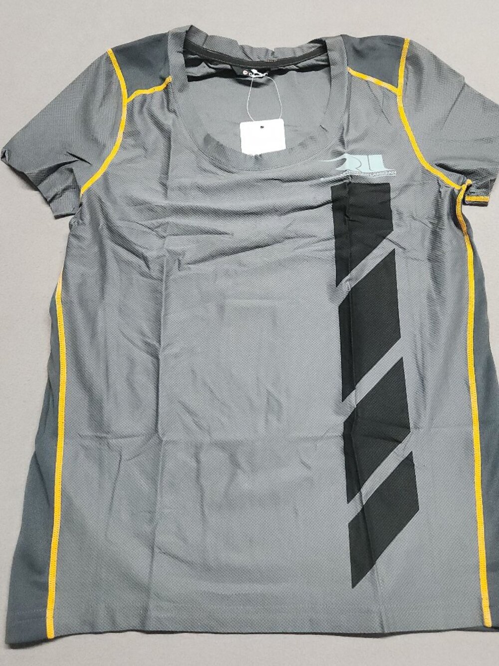 Cavallino Vital Tee Womens L Large Rahal Letterman Lanigan Charcoal Gray 129